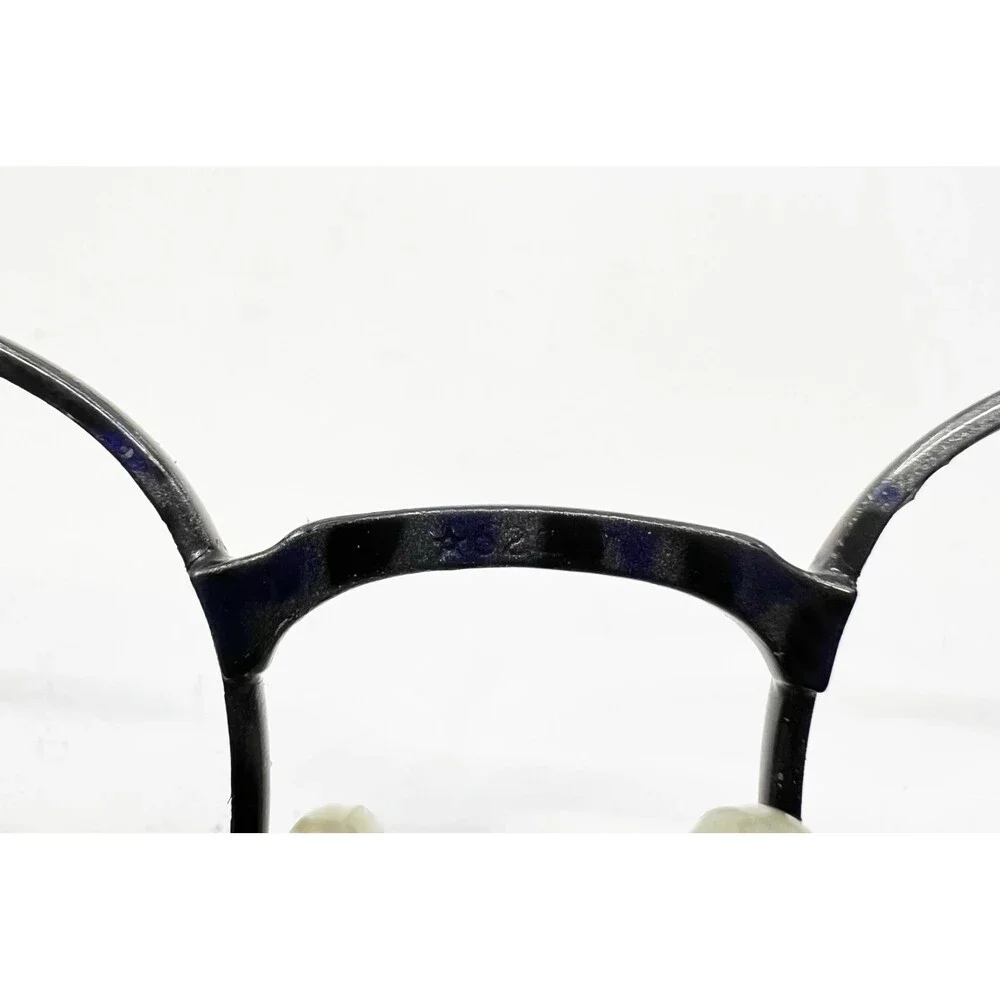 Geoffrey Beene Eyeglasses Mens Black Round GB-1031 GRYD 48-21-140